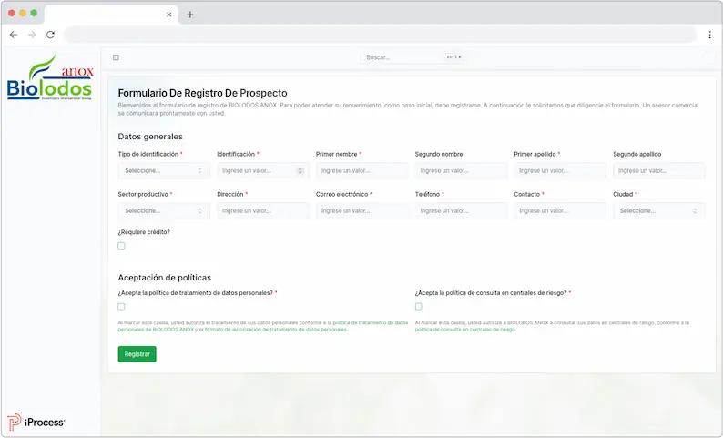Imagen de la funcionalidad Gestión de clientes y prospectos centralizada