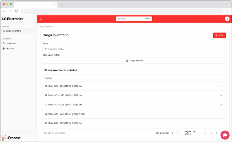 Imagen de la funcionalidad Módulo de Digitalización y Carga de Soportes